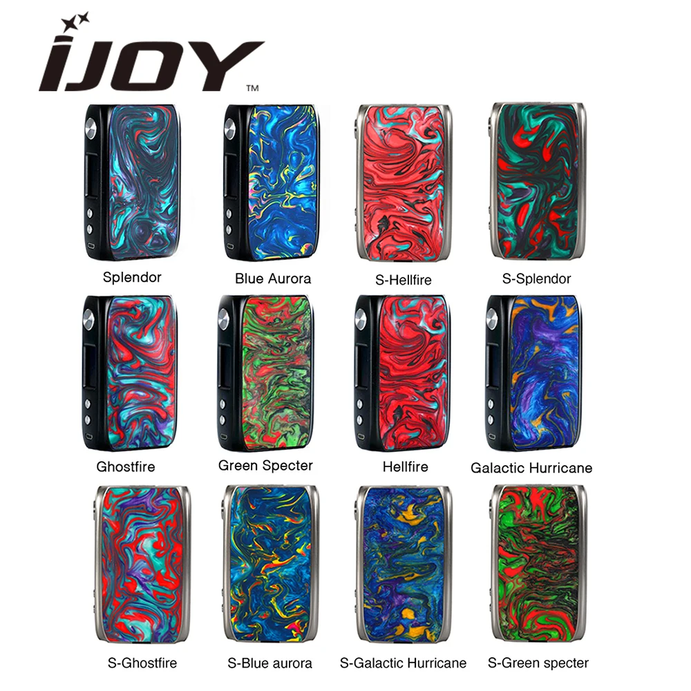 Новый оригинальный IJoy Shogun Унив 180 W поле Mod создано Двойной 18650 Батарея электронной сигареты мод для вейпинга вейпинг испаритель VS