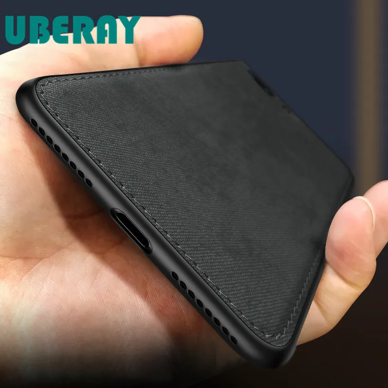 

New Fabric Ultra-thin Canvas Silicon Phone Case For Redmi Note7 Xiaomi Mi9 Xiaomi8 liteCloth Texture Soft Protective Cover Coque