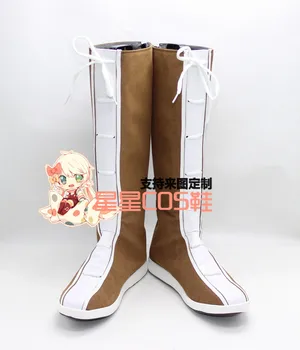 

Dragon Ball Hercule Brown Long Halloween Cosplay Shoes Boots X002