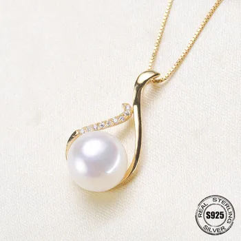 

Special Offer 925 Sterling Silver Pearl Pendant Necklace Pendant Findings Jewelry Parts Fittings Women Accessories