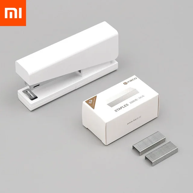 Степлер Xiaomi Mijia Kaco LEMO 24/6 26/6 с 100 скобами для бумаги, офиса, школы Mijia Smart Home Kit степлер и скобы - Цвет: -Stapler N Staple