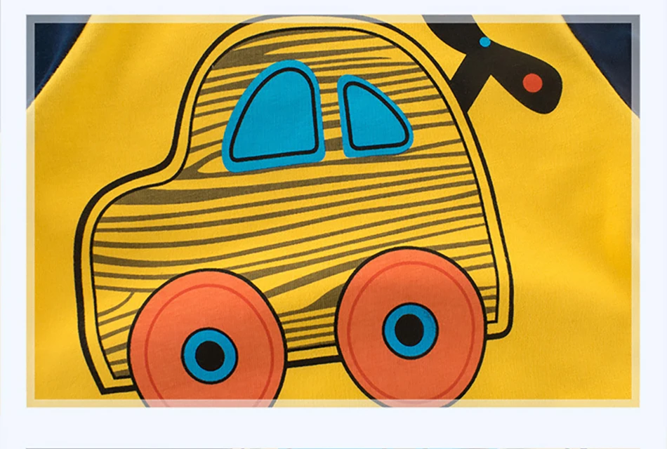 Новинка, Детская футболка для мальчиков с изображением мультяшных машин, экскаватора топы, футболки, одежда с длинными рукавами хлопковые Повседневные детские футболки на осень