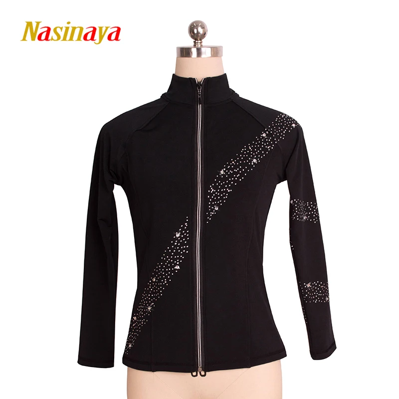 

Customized Figure Skating Jacket Zippered Tops for Girl Women Training Competition Patinaje Ice Skating Warm Fleece Gymnastics09