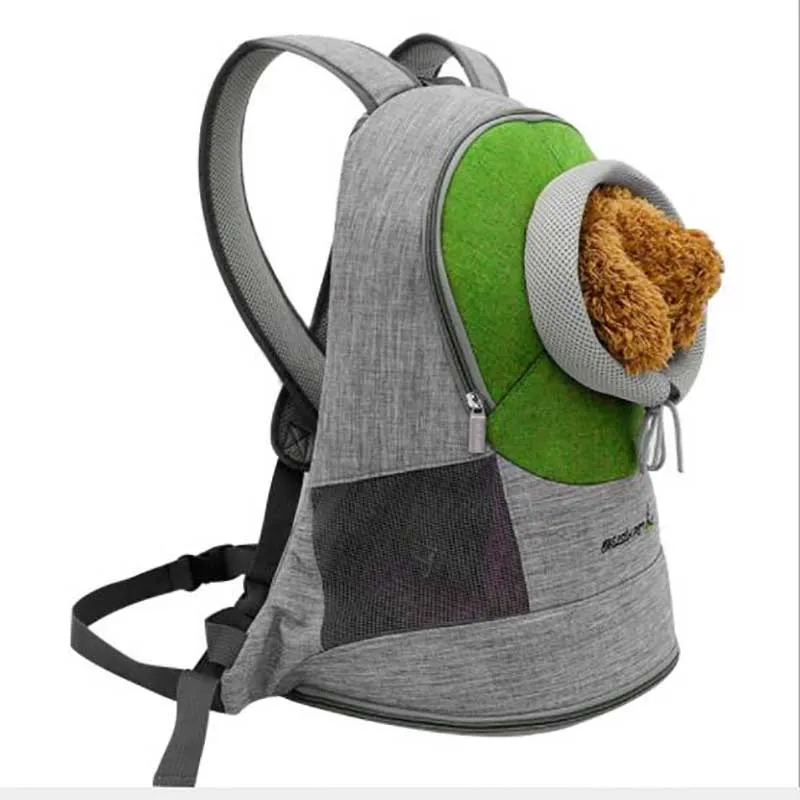 

Venxuis Outdoor Portable Pet Carrier Bag Travel Pet Dog Carrier Bag Ramie Pet Shoulder Bags Head Dog Front Bag Backpack