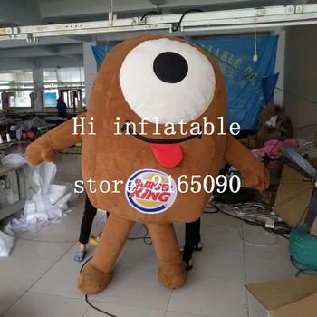 

customized inflatable moving hairy mascot