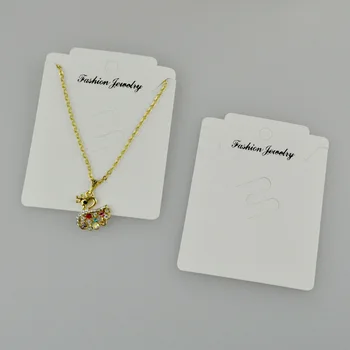

High Quality 200pcs/Lot 6x8cm Jewelry Cards Necklace Jewelry Packaging Card / Bracelet Earring Necklace Wrapping Paper Card