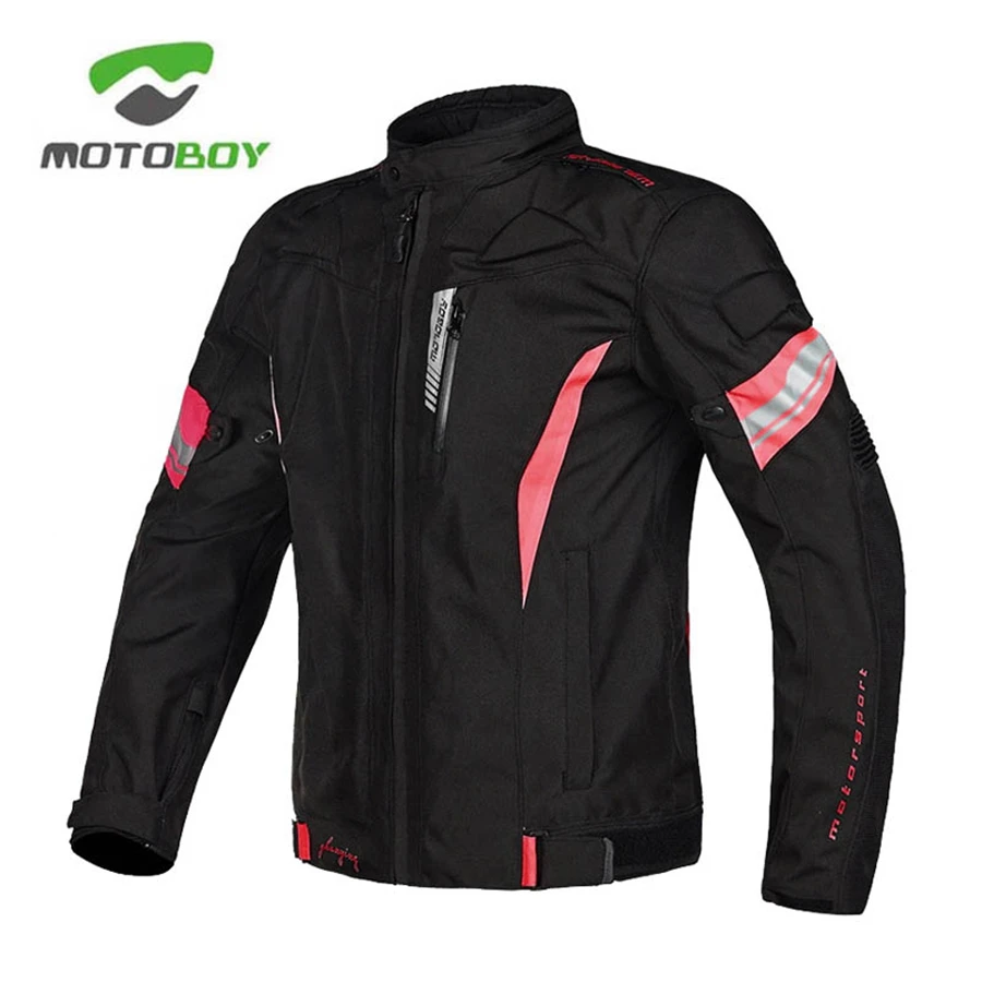 

Free shipping 1pcs MOTOBOY Mens Reflective Light Windproof Waterproof Thermal 600D Warm Motorcycle Jacket with 5pcs pads
