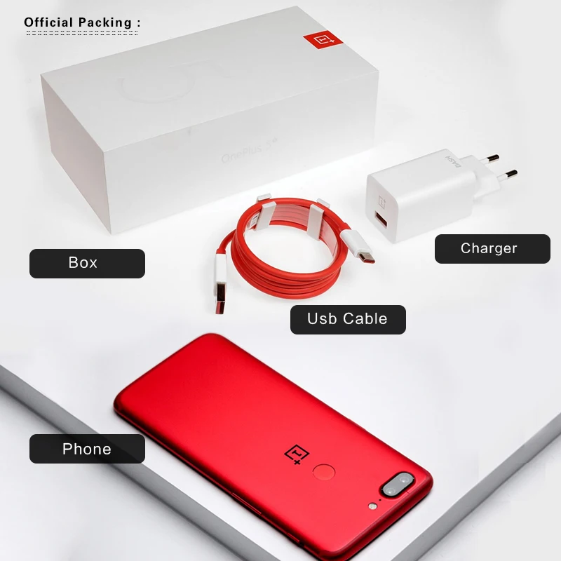 Оригинальный смартфон Oneplus 5T с глобальной прошивкой AMOLED экран 6 01 дюйма