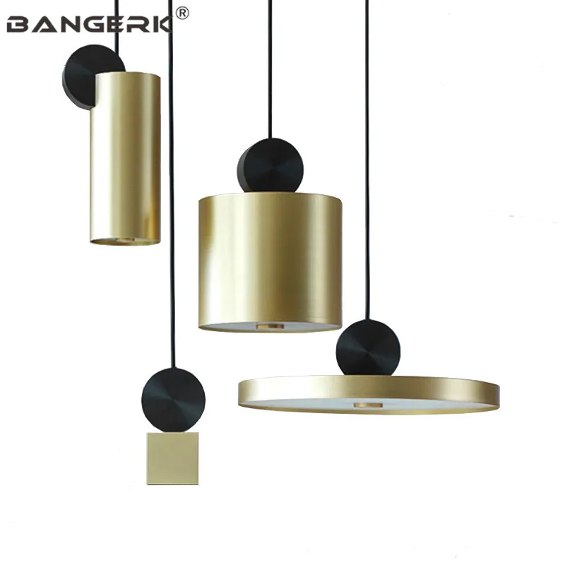 

Nordic Design Gold Luminaire Modern LED Pendant Lights Iron Loft Deco Hanging Lamp Pendant Lighting Dining Room Light Fixtures