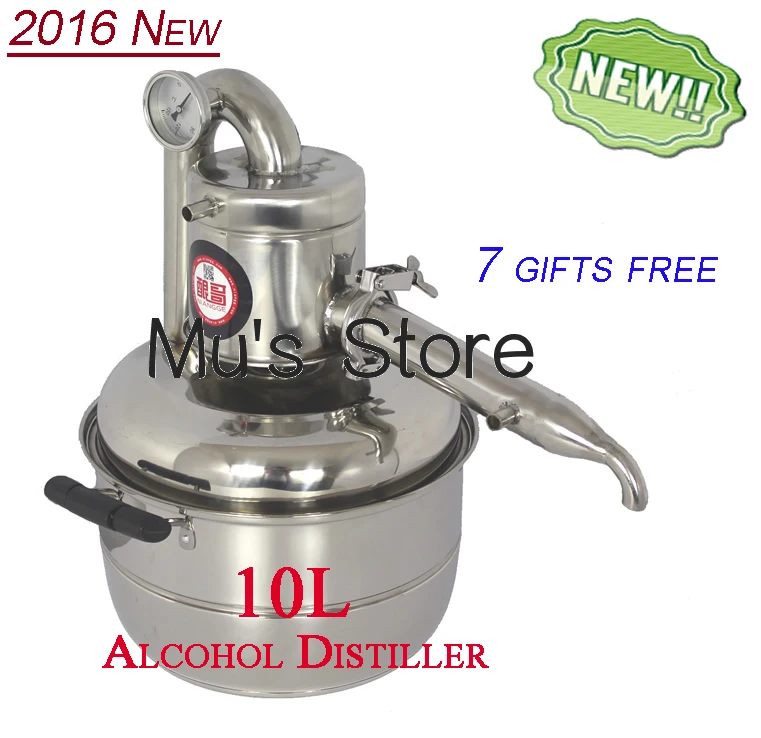 Household Stainless Steel 10L Home Alcohol Moonshine Distiller Wine