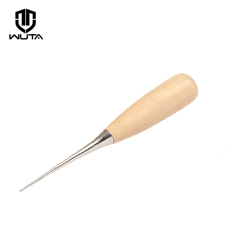 

WUTA 1pcs Leather Awl Tools Leather craft Hole Punch Tools Sewing Punching Hole Maker Stitching Over stitch Wood Handle