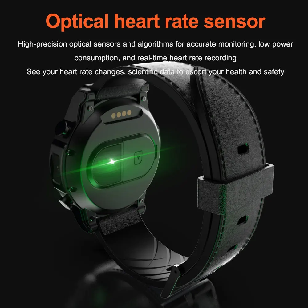 LOKMAT 4G Smart watch men Android 7.1 MTK6739 3GB+32GB AMOLED Screen 610mAh Battery GPS Smartwatch for ios