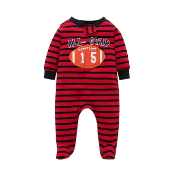 

2018 Newborn Toddler Infant Baby Boy Girl Warm Long Sleeve One Piece Zipper Casual Outfit Clothes Set