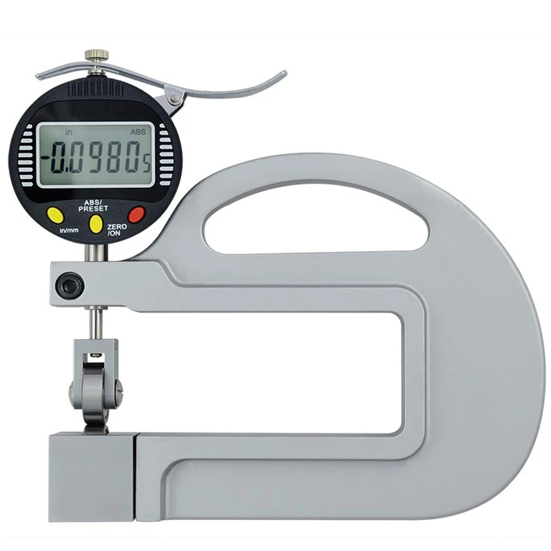 0-10mm digital micron thickness gauge with roller insert Continuous Dial Thickness Gauge 0.001mm