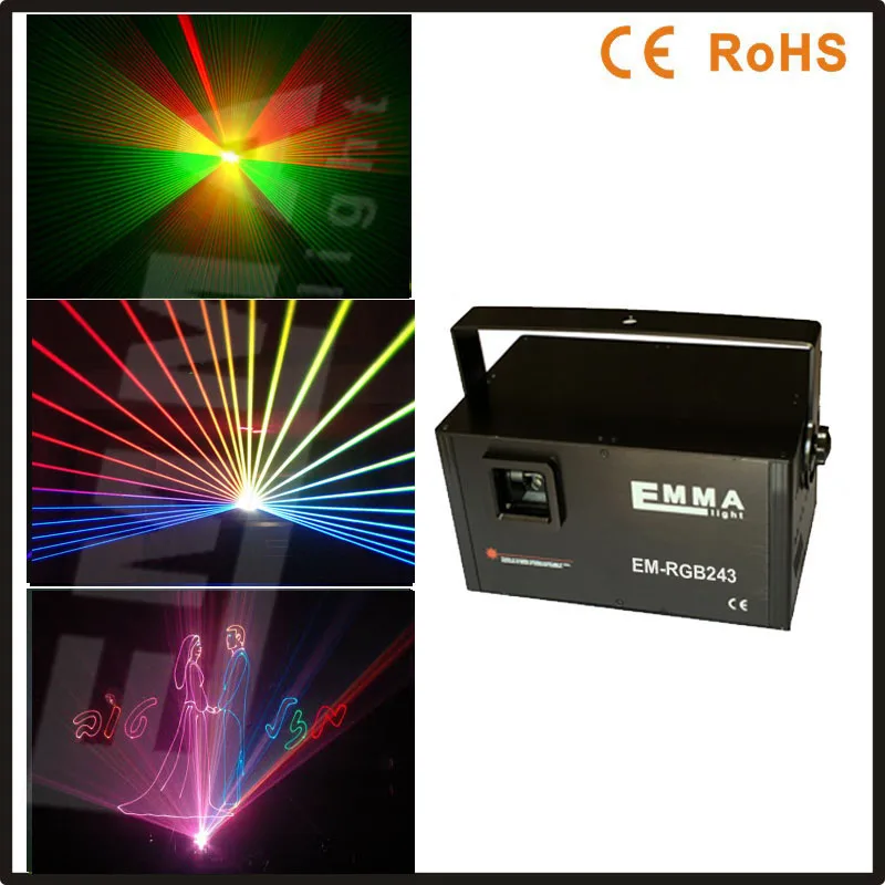 

cheap stage lighting discotheque 2w rgb laser projector christmas