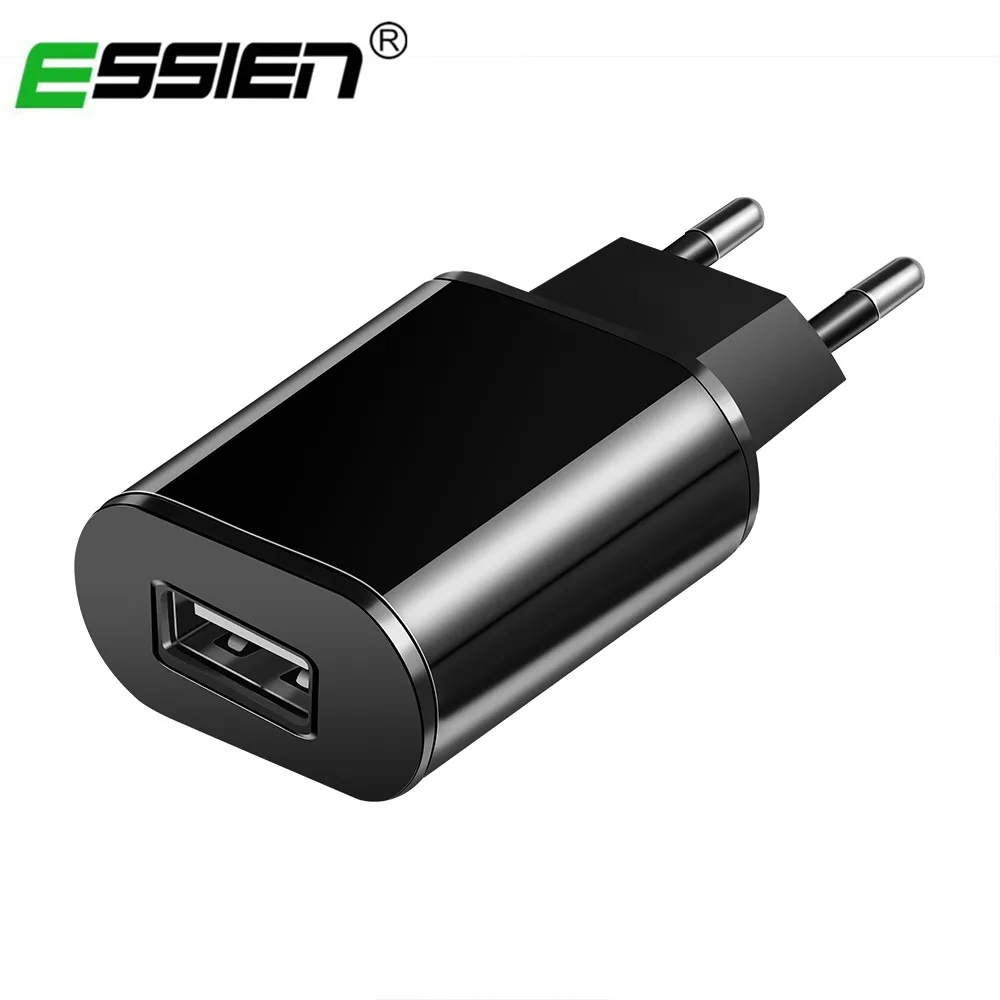 

Essien 5V 2A EU Plug USB Fast Charger Universal Mobile Phone Travel Power Adapter with L-type for iphone/Type-c/Micro USB Cable