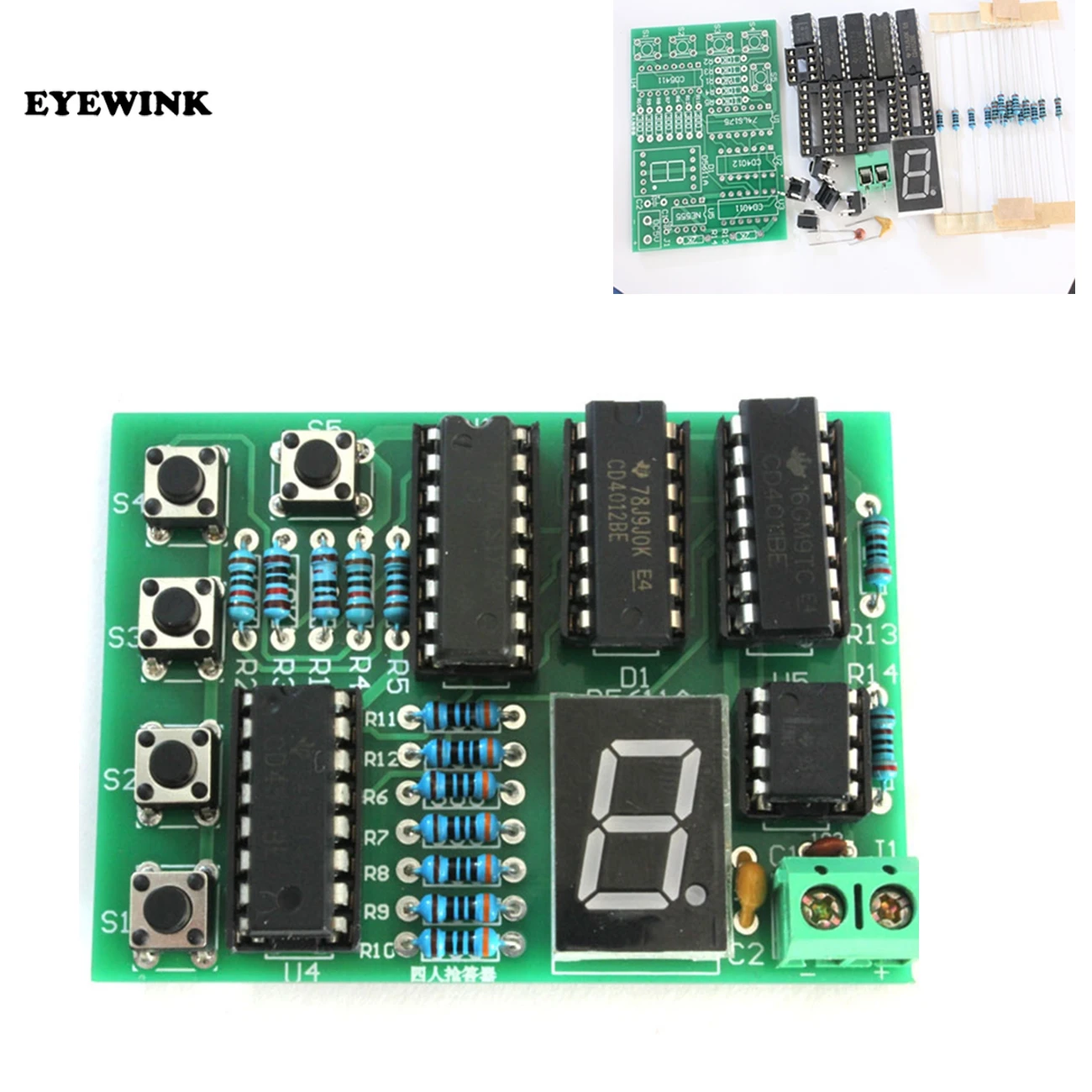 

4 people rush to answer questions Electronic Component CD4511 Welding Practice Board PCB Soldering Practice Experiment DIY Kit