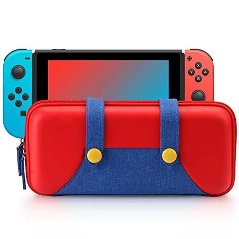 2 цвета портативный чехол для геймпада Nintendo Switch PU сумка хранения игр Жесткий