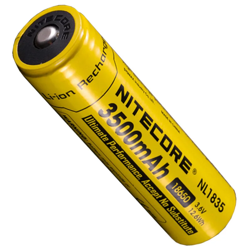 NITECORE 18650 3500mAh NL1835 3,6 V 9.6Wh литий-ионная аккумуляторная батарея с защитой от аккумулятора