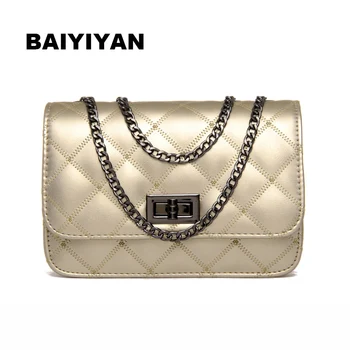 

Fashion Women Diamond Lattice Bags Ladies Shoulder Bag Small Crosbody Bags Chains Flap Messenger Bag
