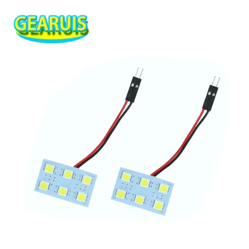 100Pcs COB 15SMD LED T10 Festoon Dome Car Interior Door Map Panel Light 12V 24V