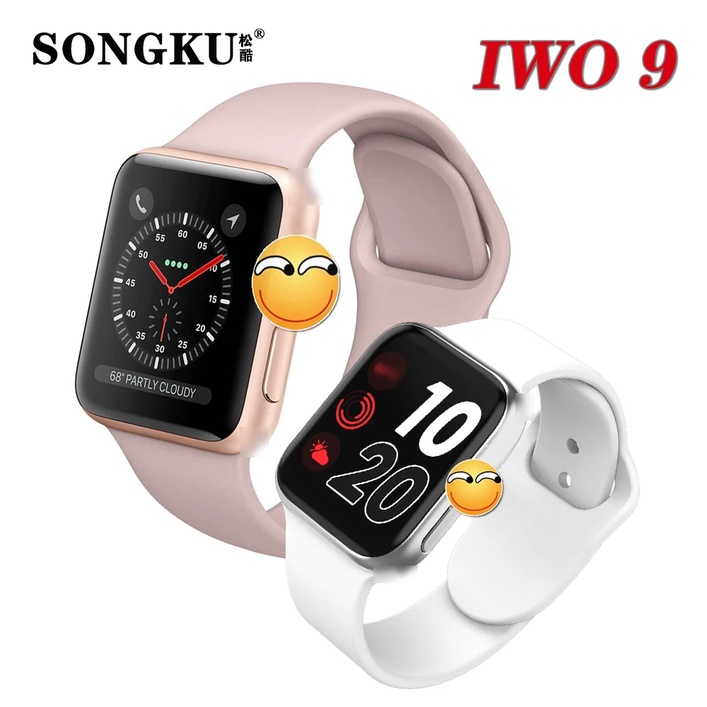 

IWO 9 Smart Watch Series 4 GPS motion track Heart Rate Pedometer Smart Watch for iPhone Android phone IWO 5 6 7 8 upgrade