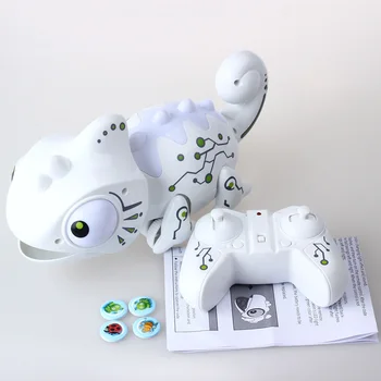

Robot Smart Chameleon Electronic Pets Toys RC Can Eat Things Function Cute Intelligent Toys Robotic Animals Toy For Kids