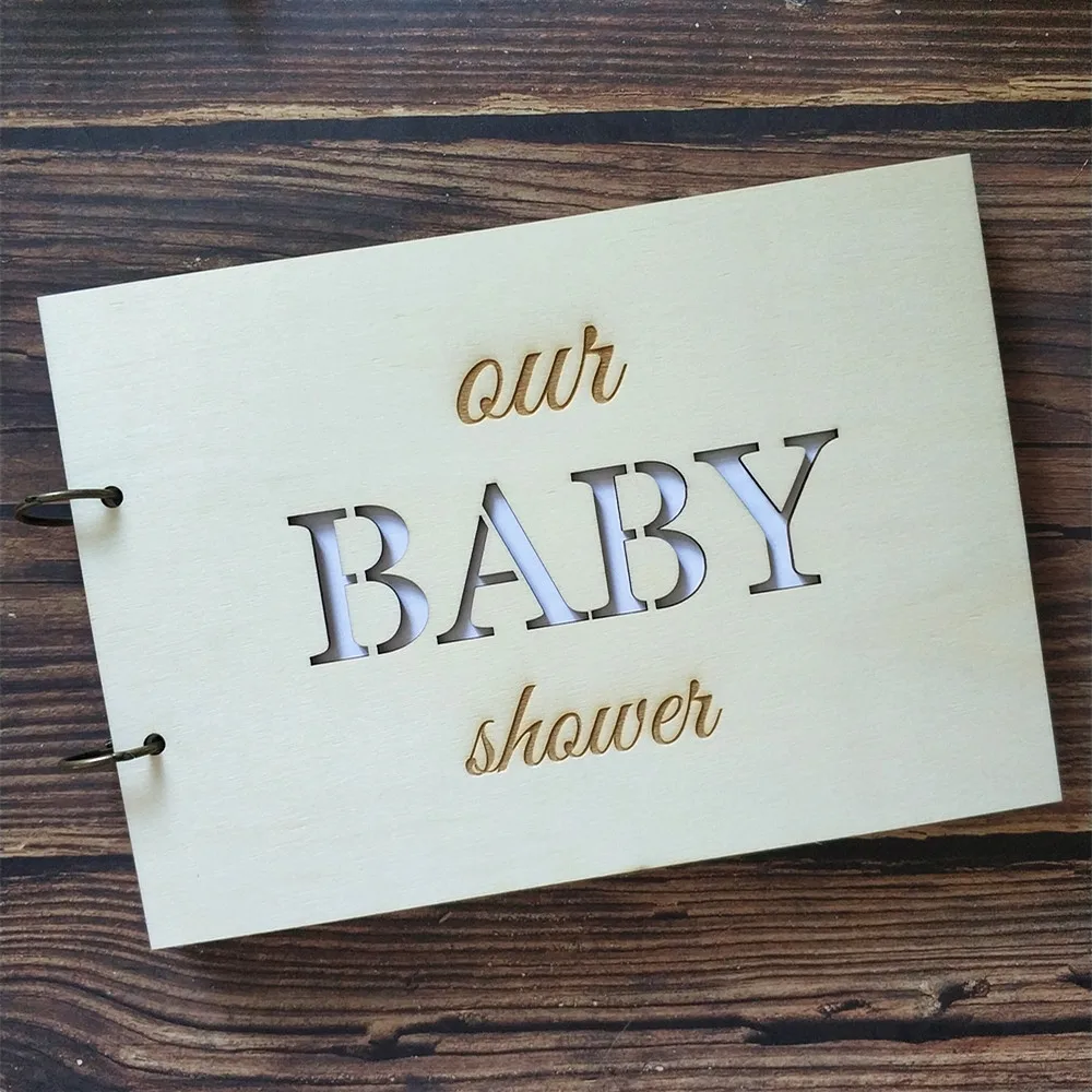 Дерево Baby Shower гость фотография книги Гостевая книга детский альбом знак в книге это девочка или мальчик декорация с крещением