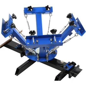

4 Color 2 Station Silk Screen Printing Machine Print Manual Printing WELL MADE