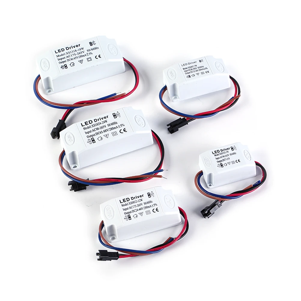 

High Quality Transformer Switch For LED Lights 1W 7W 15W 18W 24W 36W Power Supply LED Driver Adapter