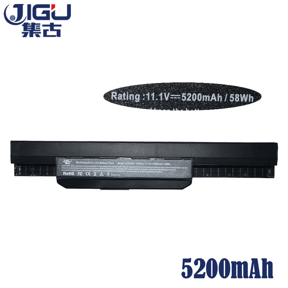 JIGU Laptop Battery For Asus A43E A43S K43E K43S X43E X43S X43E A43T K43T K43U A53E A53S K53E K53S K53T X43U K53 6 CELLS