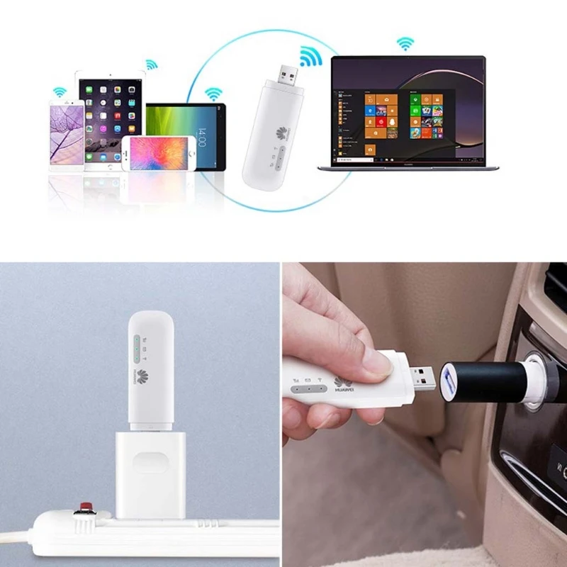  Unlocked Huawei E8372h-608 WiFi Hotspot 150Mbps LTE 4G 3G USB Modem Stick Router