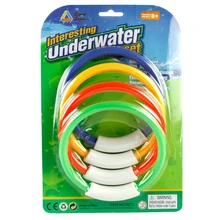 4 шт./компл. подводный интересный цвет кольцо детские спортивные игрушки гимнастические упражнения распознавание ребенка забавная игрушка инструмент P15