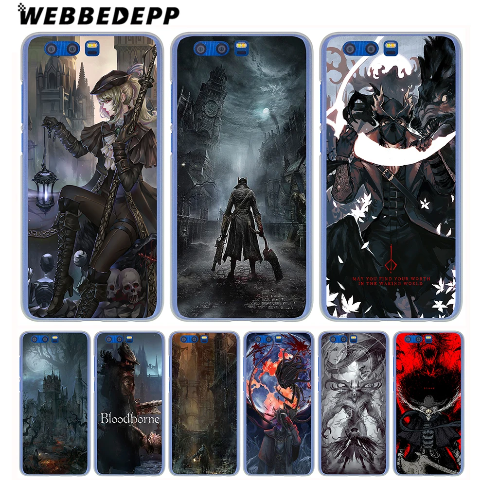 

WEBBEDEPP Bloodborne Phone Hard Case for Huawei Honor Play 9 8 8C 10 Lite 8X 7X 6A 7A Pro 2GB 3GB Cover