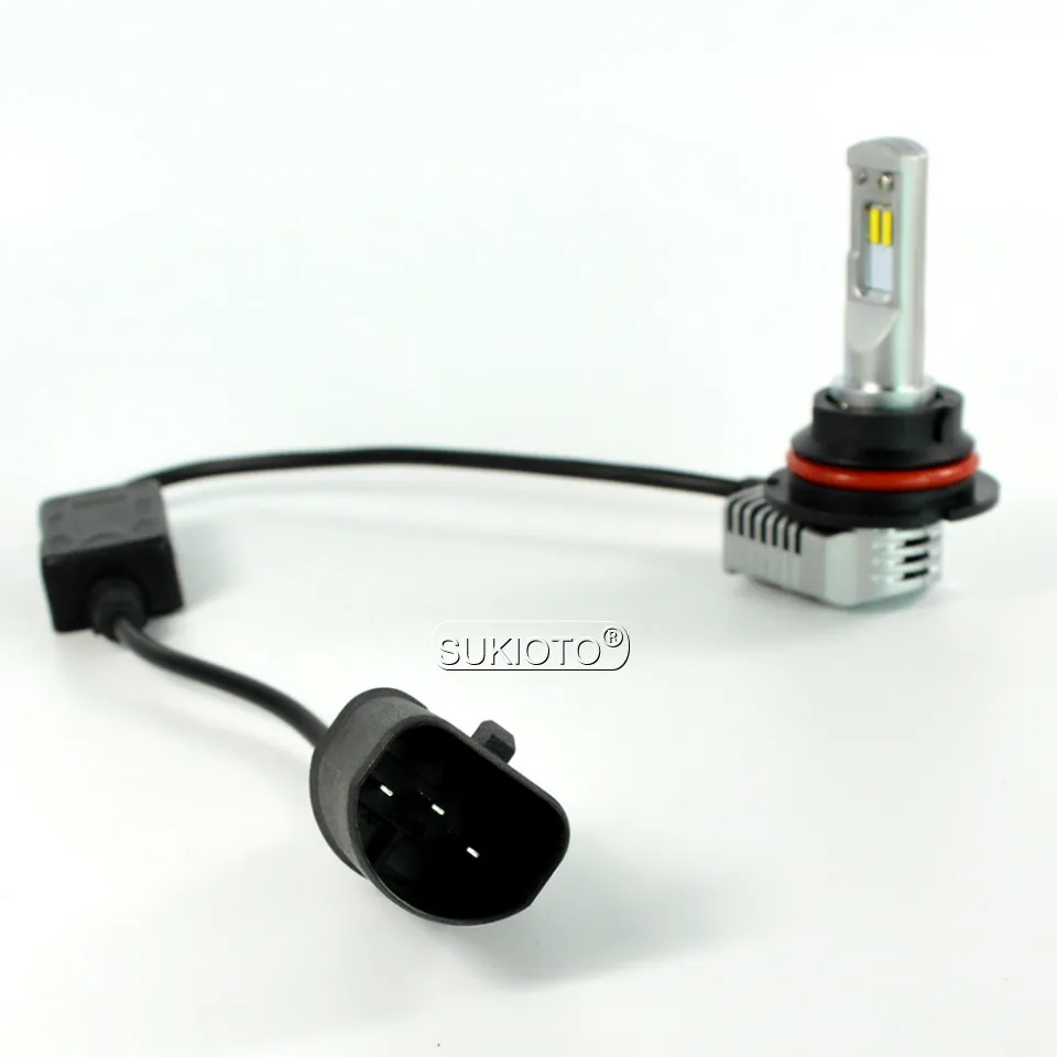 SUKIOTO 2PCS LED Headlight H7 H11 H8 HB4 HB3 9004 5202 H16EU Auto Headlamp Bulbs 5 Patent LED 6500K 40W Car Styling accessories (4)