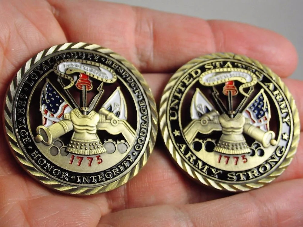 US Army challenge coin 1775 Army Strong United States Patriotism (5)