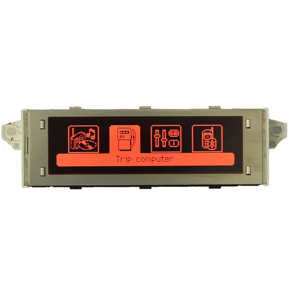 Cheap Car Screen support USB and Bluetooth Display red monitor 12 pin Suitable 307 207 408 C4 C5 Red Screen 12 pin