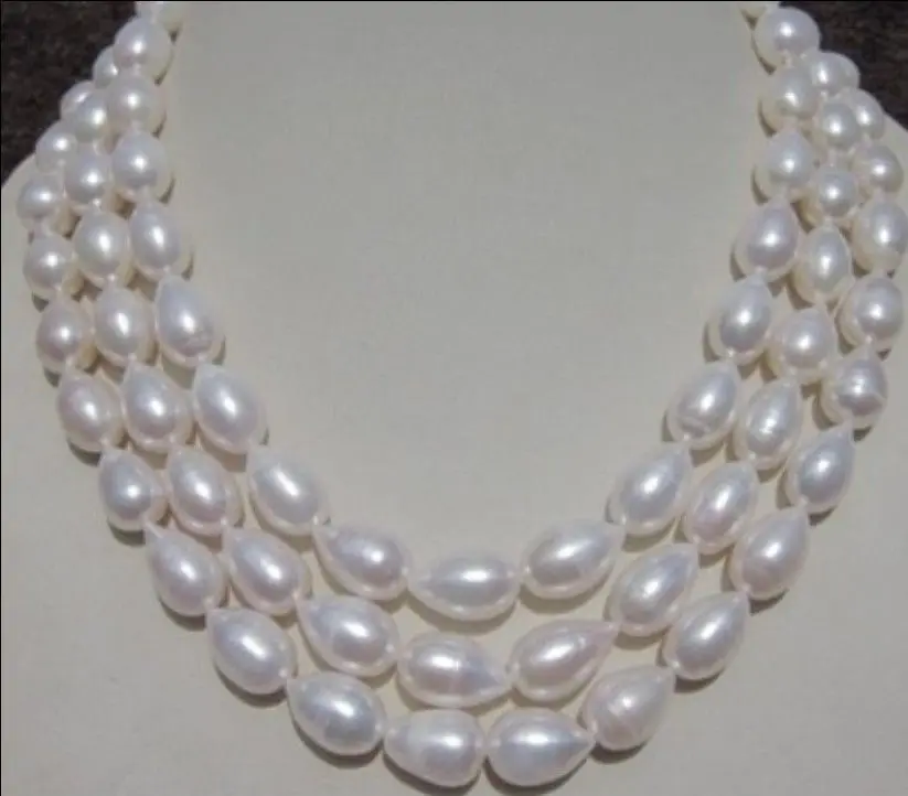 

FREE SHIPPING>>>@@ > Hot sale new Style >>>>>7-9MM WHITE Freshwater PEARL NECKLACE 49