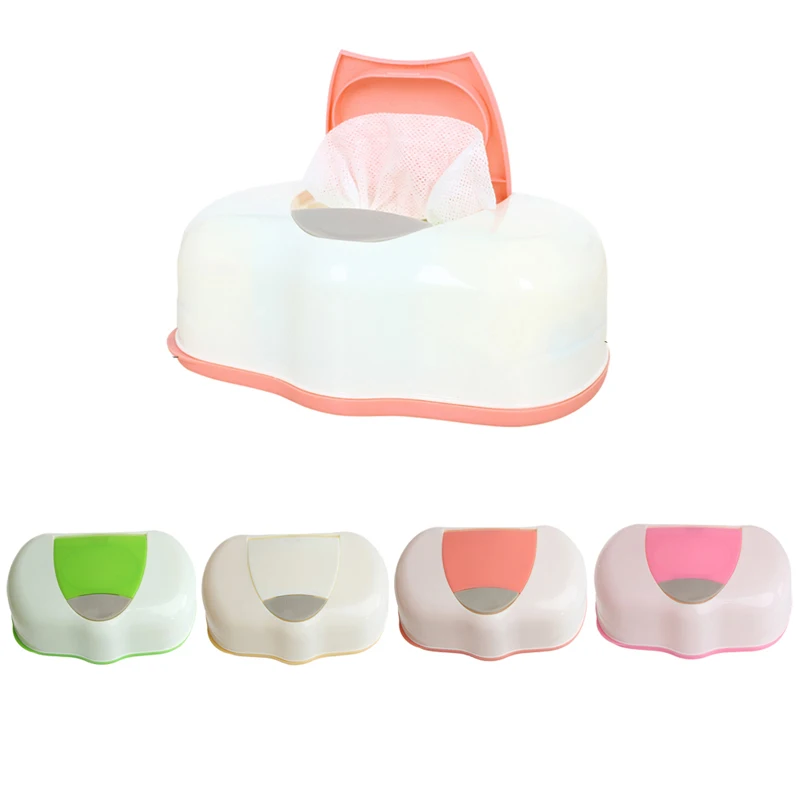 Plastic Wet Wipes Storage Case Box Refillable Container 80 Sheets Mar28