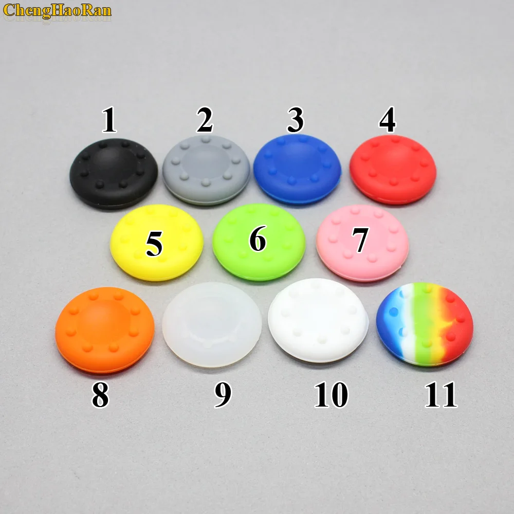 

ChengHaoRan 1000pcs Multicolor ThumbStick joysticks Rubber Grip Covers for XBOX360 xbox one ps3 ps4 silicone thumb stick 2000pcs