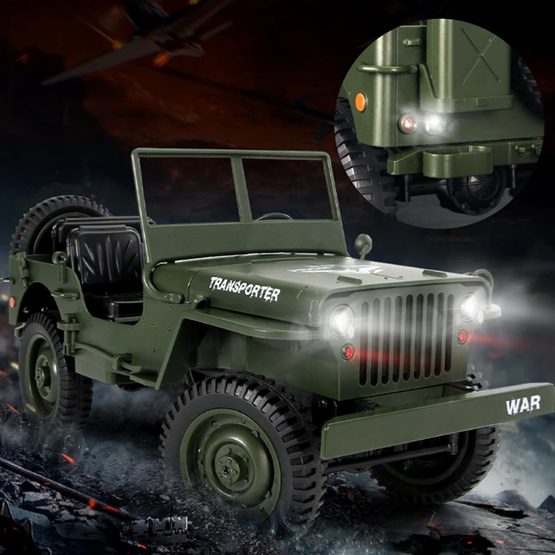 1:10 2,4G 4WD р/у грузовики дистанционного Управление игрушки вездеход восхождение игрушка RC TRUCK-желтый