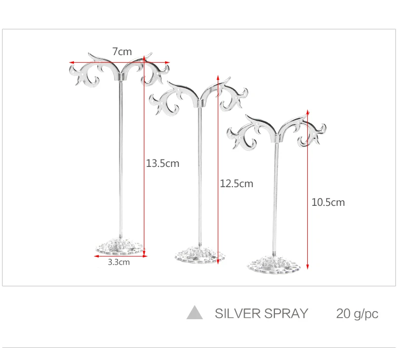 Спрей форма металлический дисплей для серьги держатель Стенд украшение-гвоздик органайзер для сережек хранения ювелирных изделий дисплей лоток выставочная стойка