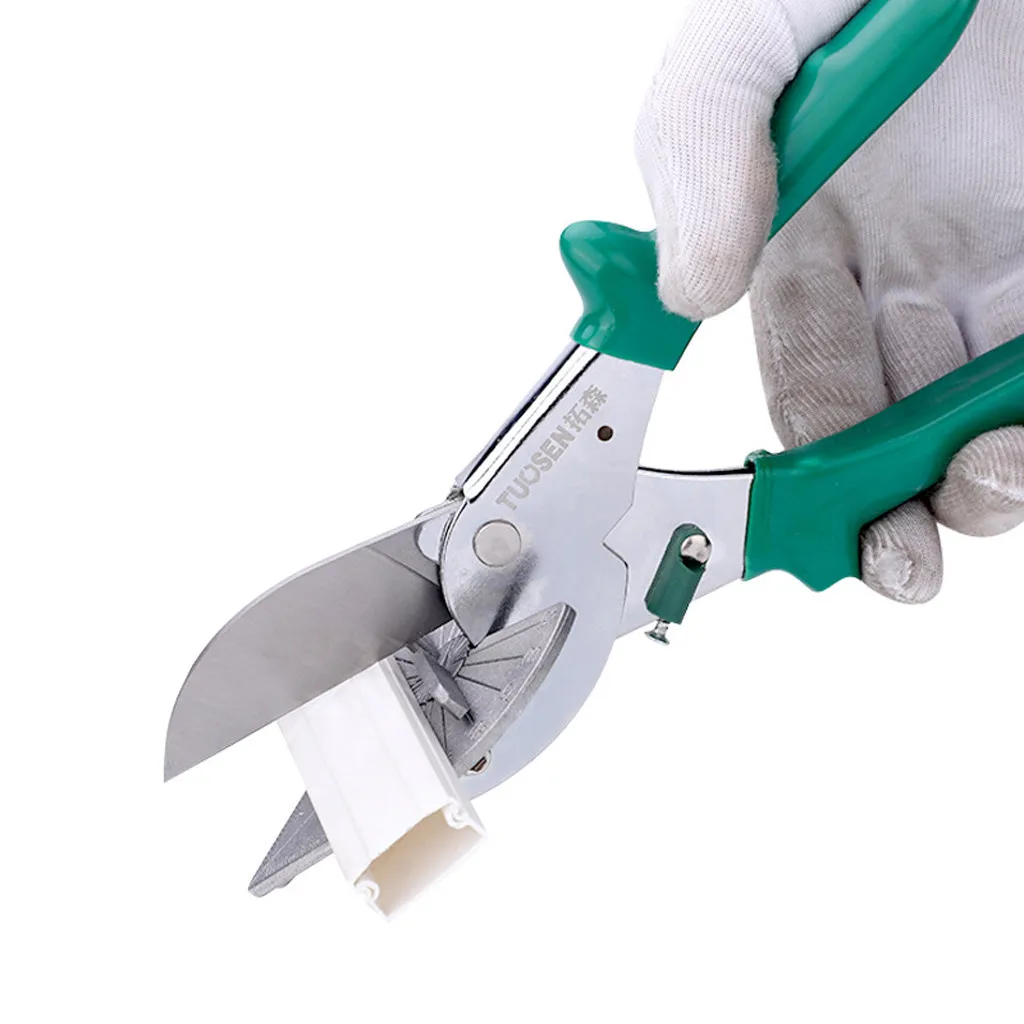

New Plastic Pipe Wire Slot Cutter Adjustable Angle Degree Wire Slot Cut Hand Tools 45-135 Angle Degree Wire Trunking Scissor