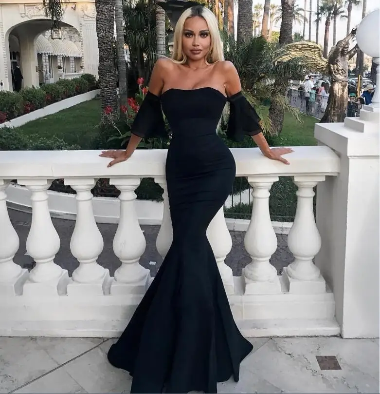 Winter Dress Vrouwen Sexy Off de Schouder Lange Trompet Bandage Jurk Vrouwen Elegant Designer Lange Maxi Jurk Winter Dress Vrouwen Sexy Off de Schouder Lange Trompet Bandage Jurk Vrouwen Elegant Designer Lange Maxi Jurk