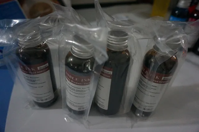 Special Price New arrive the Edible brown ink  ( Coffee ink ) special for coffee flatbed printer  4*100ml /lot