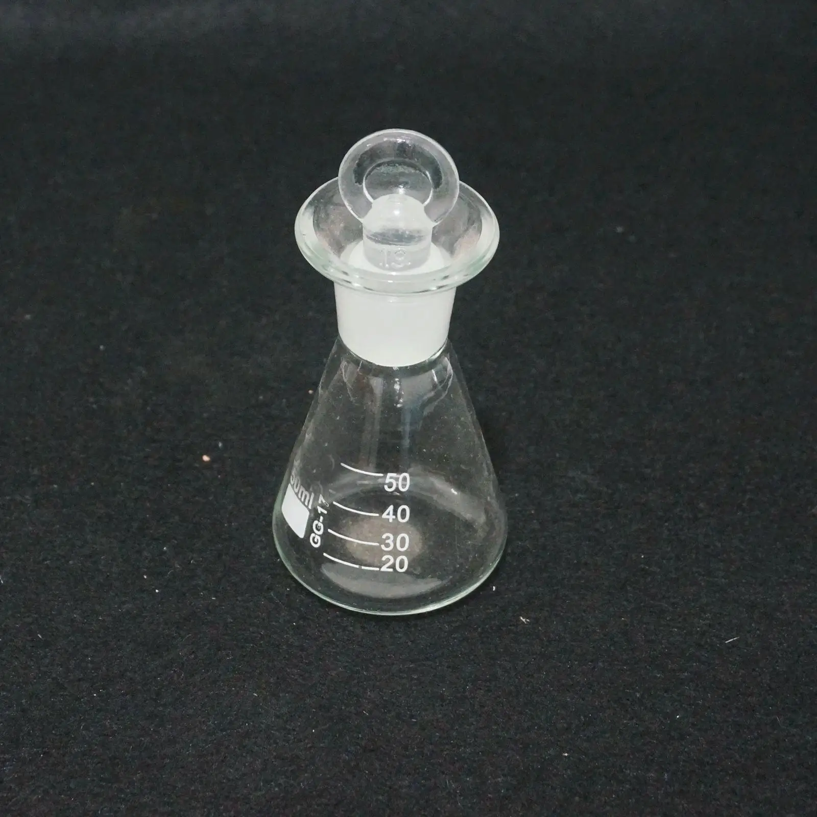 

50ml Bell Mouth Flask Borosilicate Glass Conical With Stopper For Laboratory