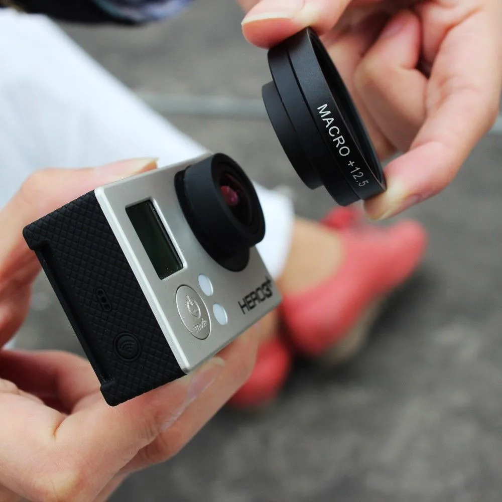 New Gopro Accessories Macro Lens Camera +12.5 With Lens Adapter for