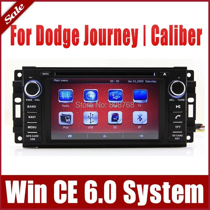 Car DVD Player for Dodge Charger Journey Caliber with GPS Navigation