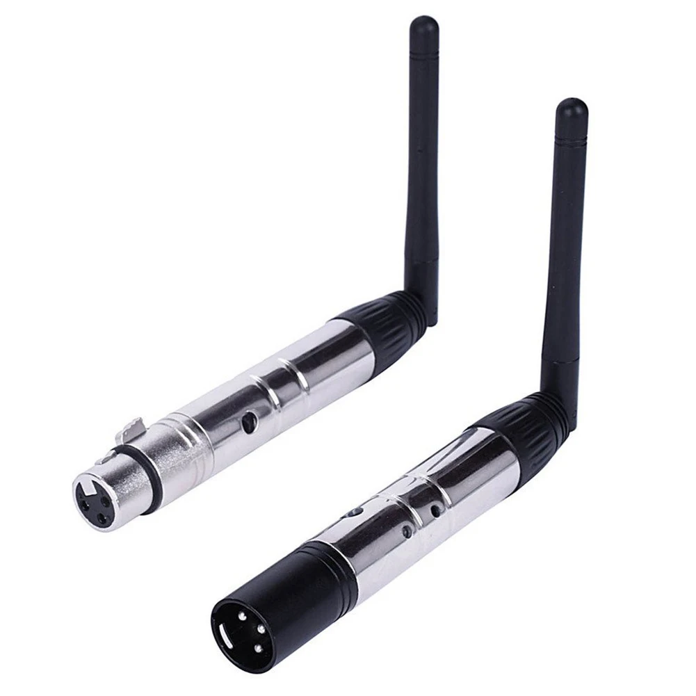 

2pcs DMX512 DMX Dfi DJ 2.4G Wireless 1 Receiver and 1 Transmitter Lighting Controller with Adapters