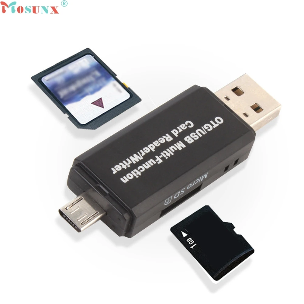 Mosunx Simplestone USB 2,0 3 в 1 Многофункциональный кард-ридер SD карта TF триплет OTG Смарт-кард-ридер адаптер кабель 0307